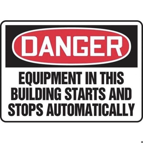 Accuform OSHA DANGER SAFETY SIGN EQUIPMENT MEQM107XL MEQM107XL - main